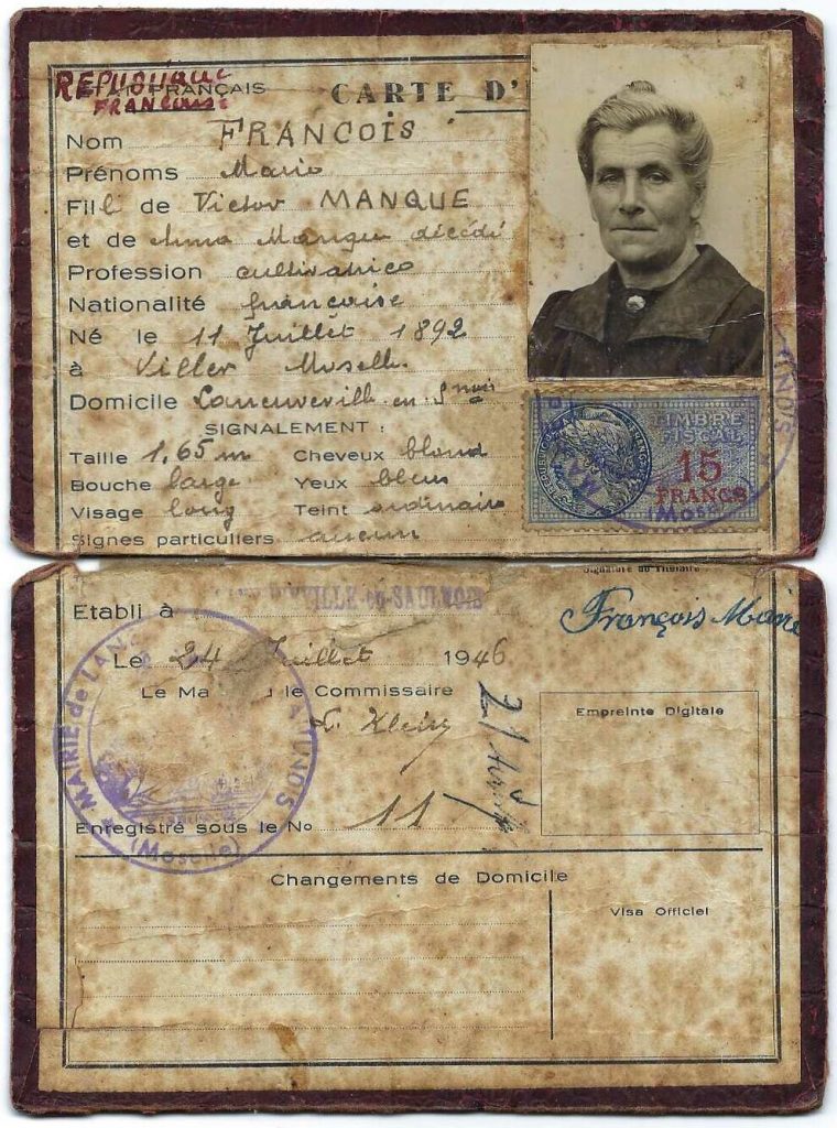 portrait de ma grand-mère Marie dans mon récit de vie familial